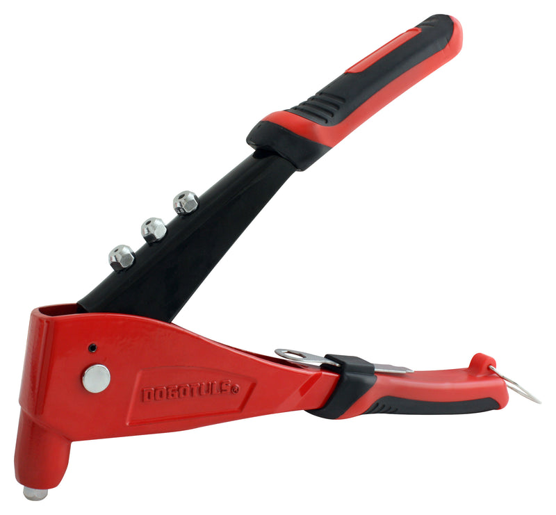 Remachadora manual Dogotuls D2 10” sobre fondo blanco, de acero con mangos antiderrapantes. Casa Ferretera Poniente.