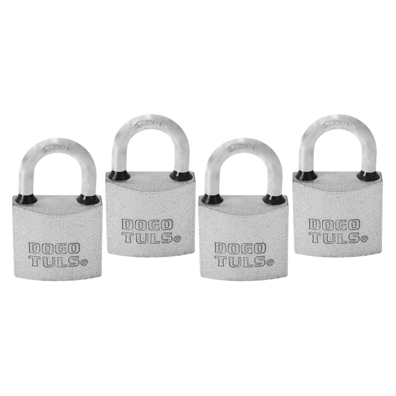 CANDADO JGO 4PZ HIERRO 38MM GANCHO CORTO