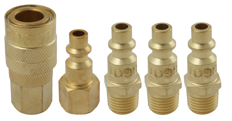 JGO DE CONEXION LATON 1/4 NPT 5PZS