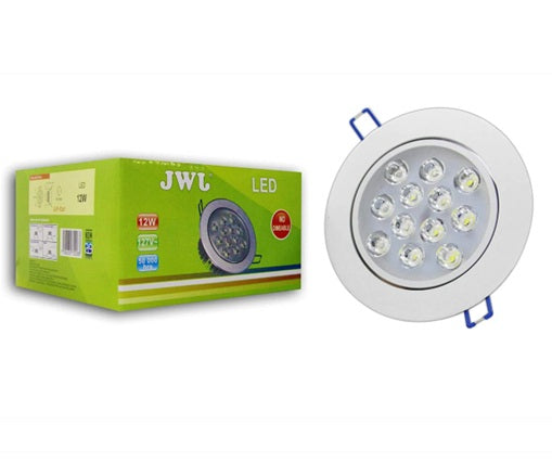 FOCO LED JLP-12X1 SATINADO EMPOTRAR 110-240V 12X1W 6500K