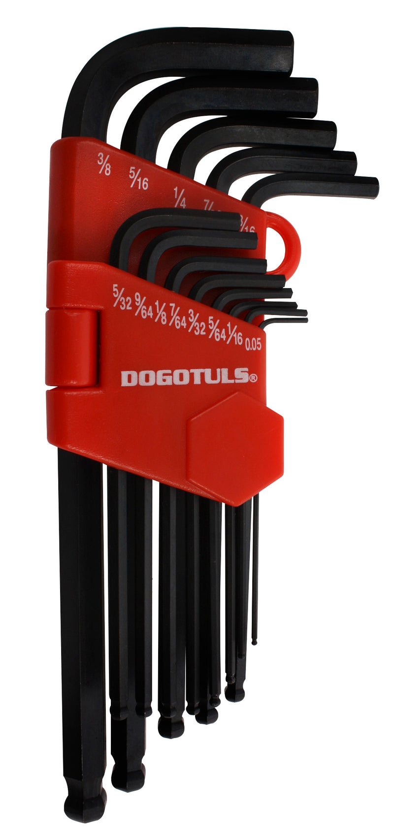 JGO 13 LLAVES BOLA LARGA .05-3/8" HEX