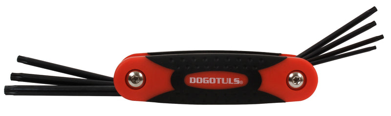 JUEGO 7 LLAVES NAVAJA T-10-T-40 HEX CR-V TORX