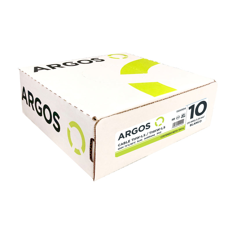 CABLE DE COBRE THHW 10 BLANCO (Se vende por metro)