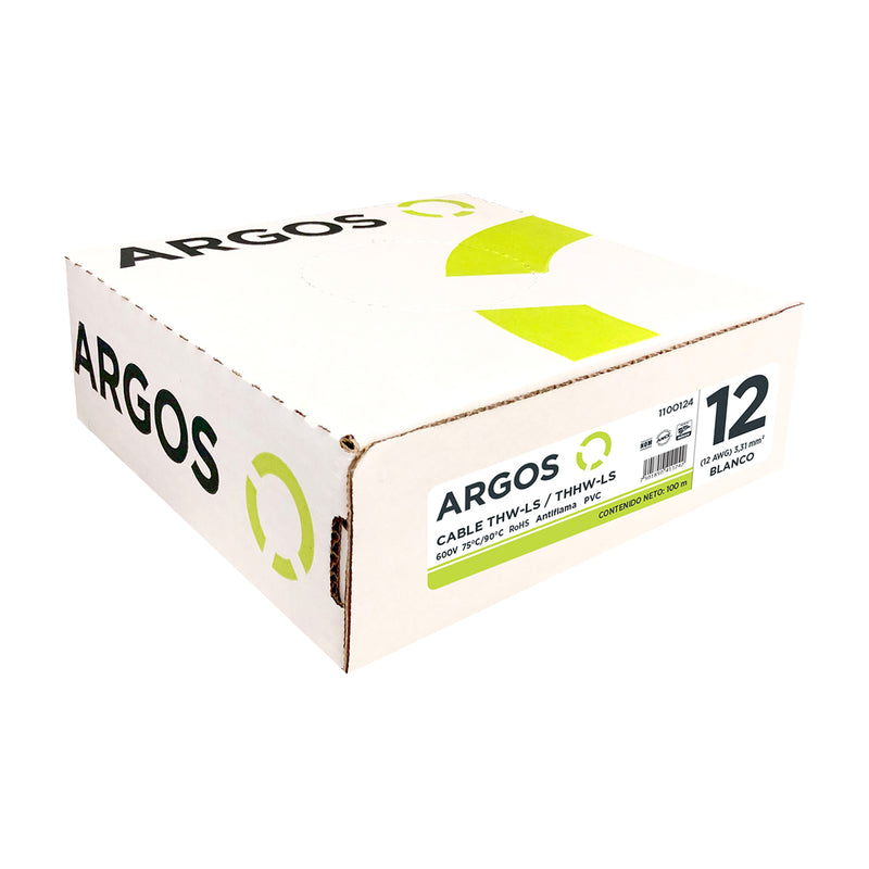 CABLE DE COBRE THHW 12 BLANCO (Se vende por metro)