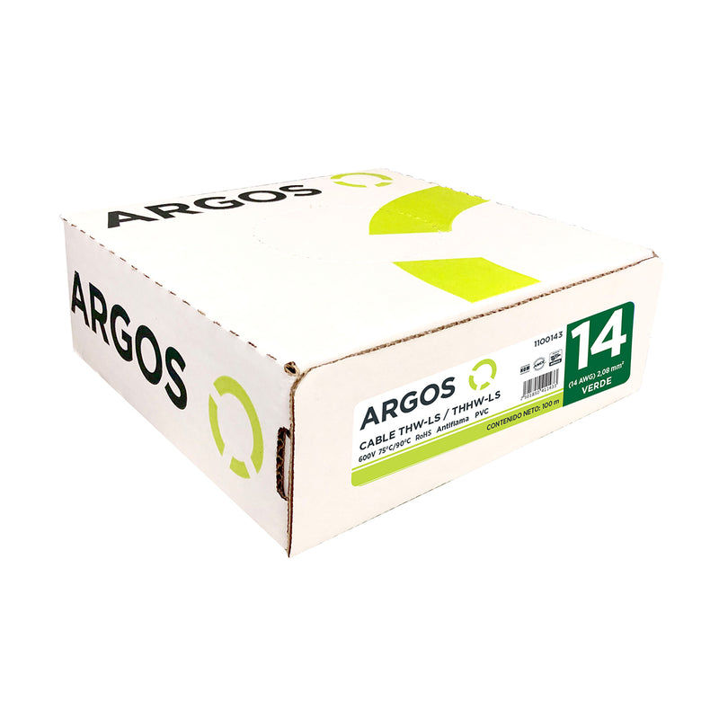 CABLE DE COBRE THHW 14 VERDE (Se vende por metro)