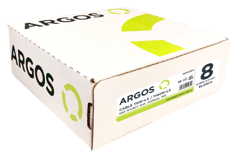 CABLE DE COBRE THHW 8 BLANCO (Se vende por metro)