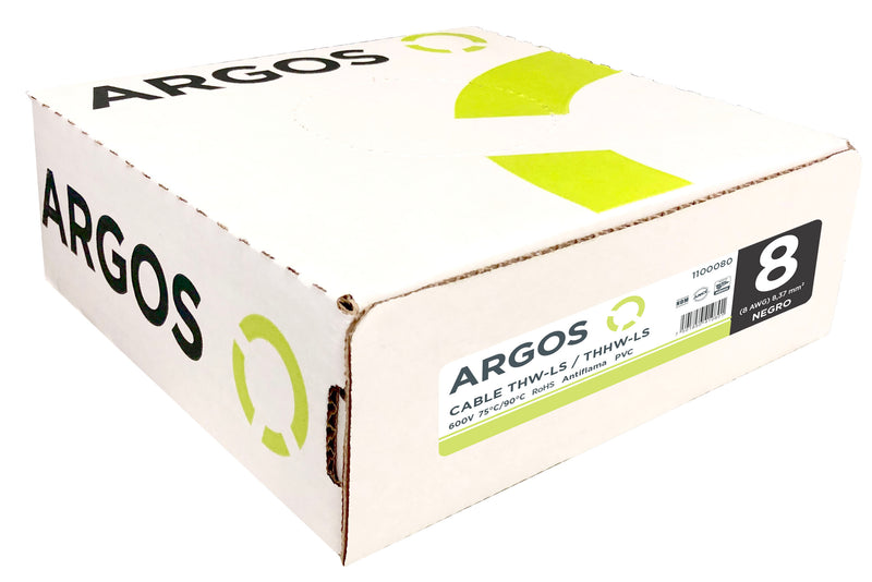 CABLE DE COBRE THHW 8 NEGRO (Se vende por metro)