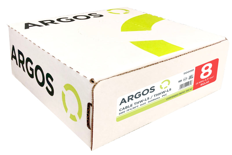 CABLE DE COBRE THHW 8 ROJO (Se vende por metro)