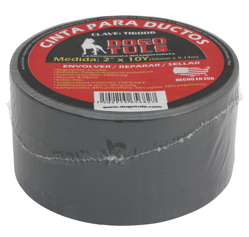 CINTA PARA DUCTOS GRIS DOGOTULS 2" X 10