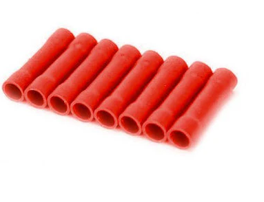 CONECTOR A TOPE ROJO 50 PZAS