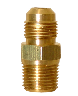 NIPLE TERMINAL COFLEX UNT-66 3/8 FLARE X 3/8 MNPT LATON NATURAL PARA GAS