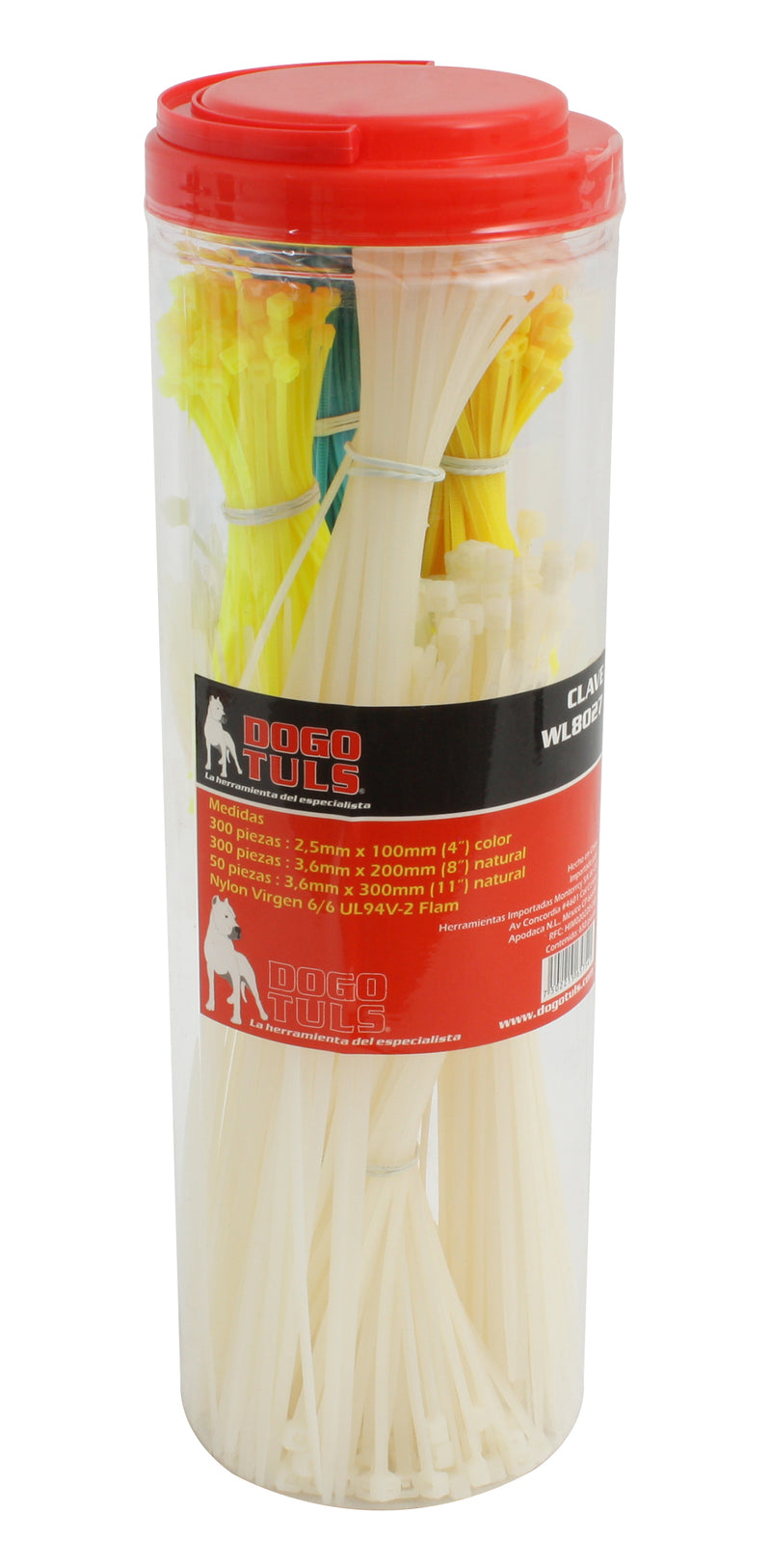 CINTILLAS CINCHO SUJETACABLE BOTE 650 PZAS