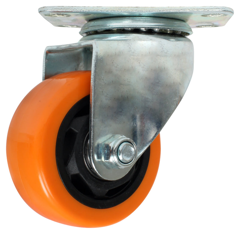 RODAJA PVC NARANJA GIRATORIA 2"