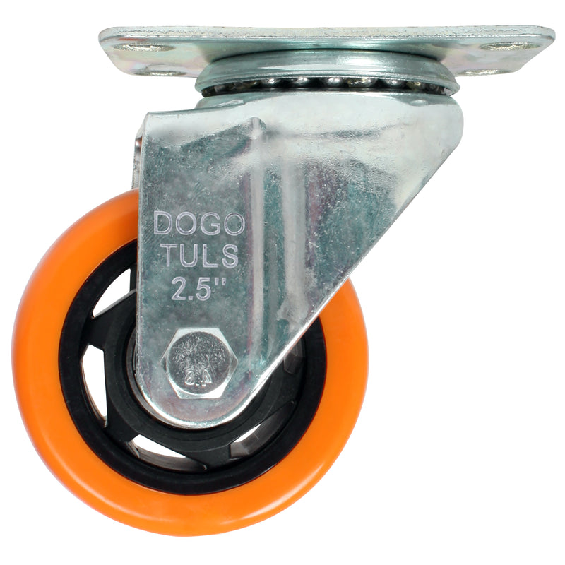 RODAJA PVC NARANJA GIRATORIA 2 1/2"