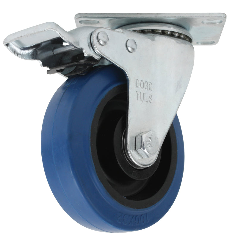RODAJA GOMA ELASTICA AZUL GIRA  FRENO 3"