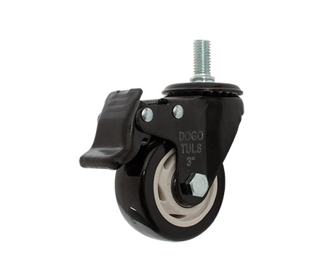 RODAJA PVC NEGRO ESPI ROSC 1/2 FRENO 3"