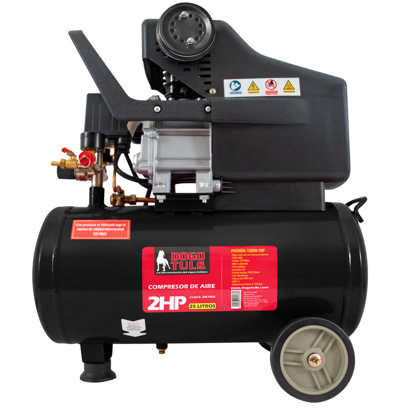 COMPRESOR AIRE 2HP 25L DIRECTO ALUMINIO